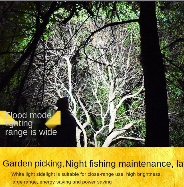 1pc Super Brightest Powerful 5 LED Headlamp Rechargeable Headlamps Headlights Head Torch Outdoor Camping Running Lighting