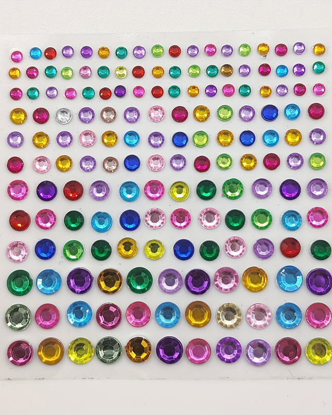 165/ 900 Pcs Facial Stickers Self Adhesive Rhinestones For Eye Makeup, 15 Colors Rainbow Rhinestones Face Jewelry Face Gems Stickers, DIY Nail Makeup 3mm 4mm 5mm 6mm Halloween Rave Festival Accessories Costume For Women