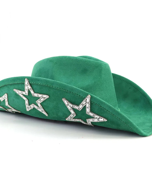 Suede Western Cowboy Hat Men and Women Retro Gentleman Cowboy Hat New Accessories Straw Hat Hombre Suede Big Brim Hat