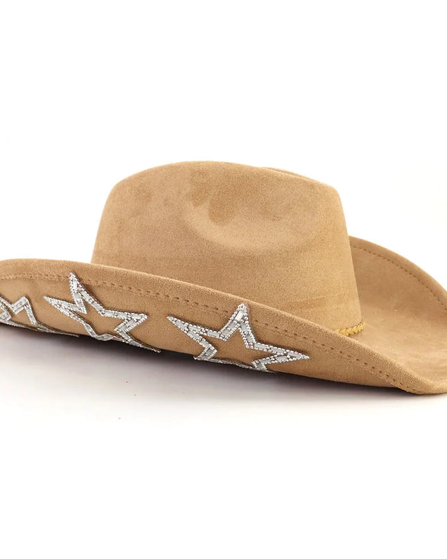 Suede Western Cowboy Hat Men and Women Retro Gentleman Cowboy Hat New Accessories Straw Hat Hombre Suede Big Brim Hat