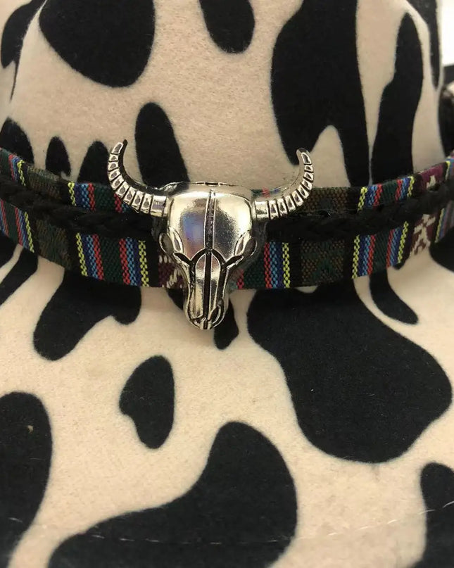 2021 cowboy hat jazz cow pattern curved edge monochrome knight felt hat for men and women with big eaves шапка мужская