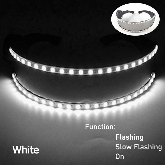 1Set Luminous Glasses Remote Control LED Glasses With Gloves Men Women Party Performence Props Glowing Glasses Festival Supplies