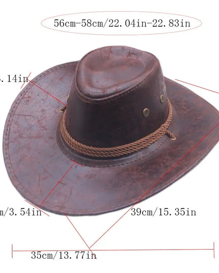 Cowboy for Women and Men Western Suede Hat Panama Cowboy & CowgirlFelt Wide Brim Women Men Fedora