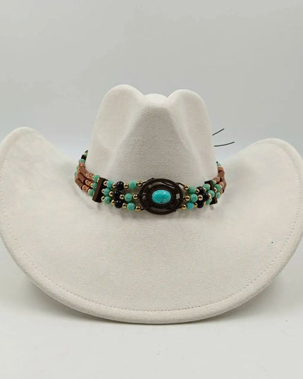 Suede Western Cowboy Hat Men and Women Retro Gentleman Cowboy Hat New Accessories Straw Hat Hombre Suede Big Brim Hat