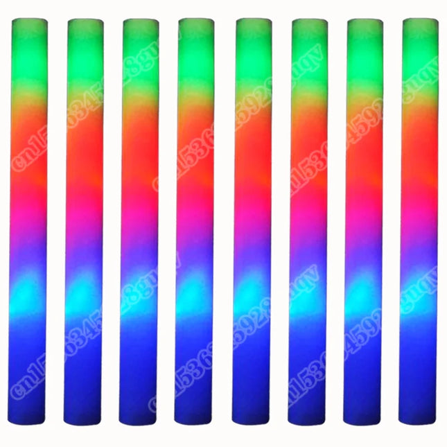 30Pcs Foam Glow Sticks with 3 Modes Colorful Led Flashing Glow Stick Glow in The Dark Party Supplies for Wedding Raves Concert