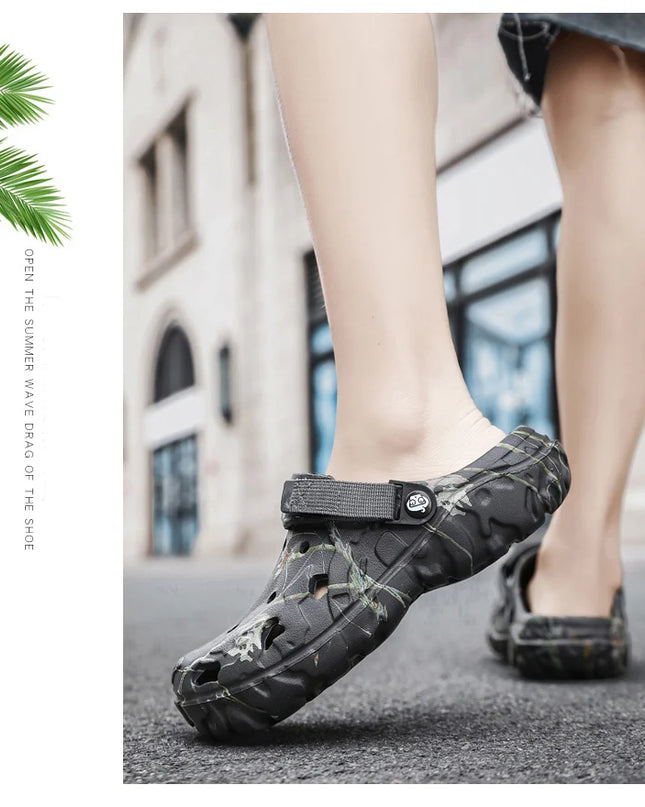 2024 Summer Men's Sandals New Home Garden Shoes Comfortable and Lightweight Men Slippers Non-Slip Soft Bottom Flip Flop Sandals