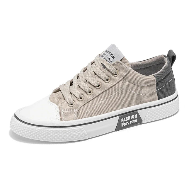 2025 Men's Canvas Shoes Outdoor Fashion Skateboard Shoes for Men Comfor Non-Slip Casual Sneakers Breathable Men Walking Shoes