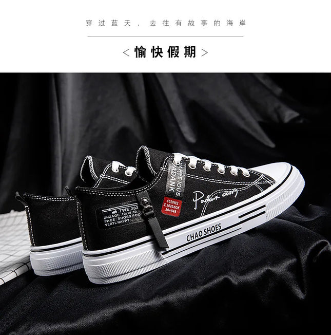 2025 Spring Canvas Shoes for Men shoe Fashion Platform Sneakers Summer Male Casual Vulcanized shoes man Student Tenis Masculino