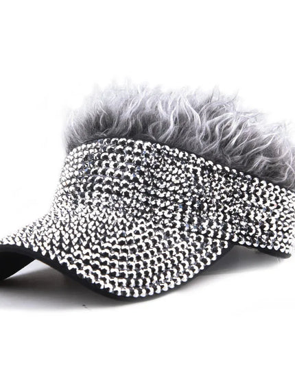 [YARBUU] New Fashion Four Seasons Baseball Cap For Men Wig Hat Rhinestone Gorras Hombre Sun Protection Casquette Hats Adjustable