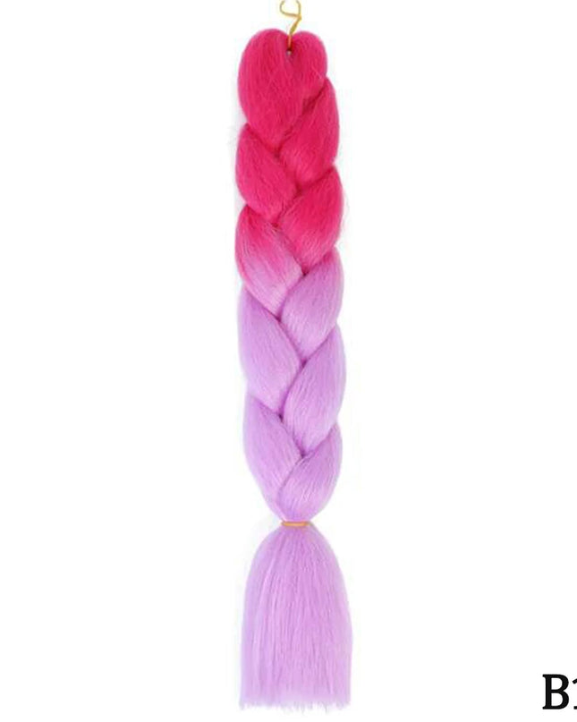 24" Synthetic Yaki Braids Hair kanekalon Ombre Braiding Hair Jumbo Braid Hair Extension For Women Hundreds of colors DIY Hair