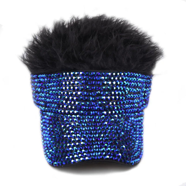 [YARBUU] New Fashion Four Seasons Baseball Cap For Men Wig Hat Rhinestone Gorras Hombre Sun Protection Casquette Hats Adjustable