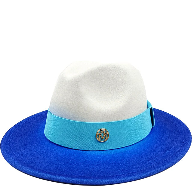 bulk price fedora hat for women Tie dyed hat   3d painted felt hat party hat model photo wide brim panama cap unisex cap