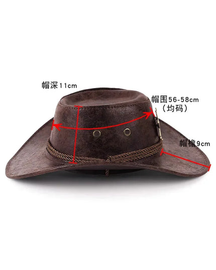 Cowboy for Women and Men Western Suede Hat Panama Cowboy & CowgirlFelt Wide Brim Women Men Fedora