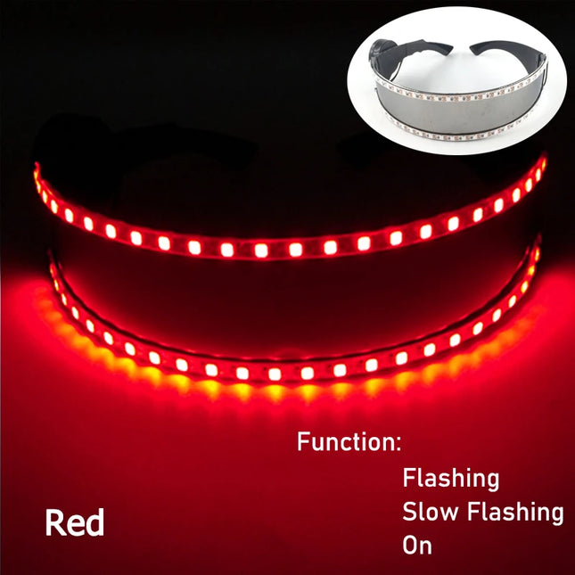 1Set Luminous Glasses Remote Control LED Glasses With Gloves Men Women Party Performence Props Glowing Glasses Festival Supplies