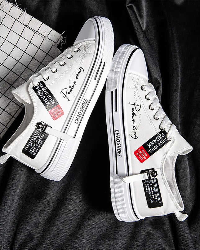 2025 Spring Canvas Shoes for Men shoe Fashion Platform Sneakers Summer Male Casual Vulcanized shoes man Student Tenis Masculino