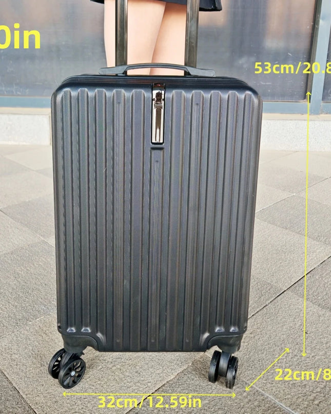 20inch 24inch Suitcase, Suitcase, Trolley Case, Universal Wheel, Dust-Proof Zipper Closure, Telescopic Trolley, Satchel, Lightweight, Satchel, Suitable for Men and Women, Hard-Shell Travel Storage Bag