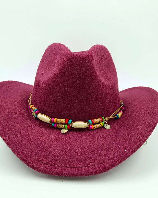 2021 cowboy hat jazz cow pattern curved edge monochrome knight felt hat for men and women with big eaves шапка мужская
