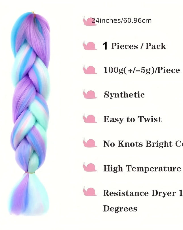 1 Pack 100g Braiding jumbo braiding Hair Colorful Synthetic Braids Hair Extensions Synthetic Crochet Braids For Women