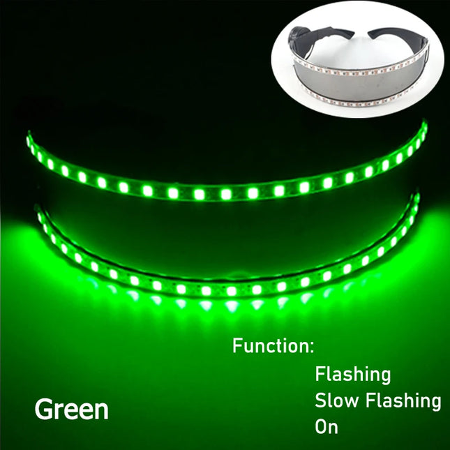 1Set Luminous Glasses Remote Control LED Glasses With Gloves Men Women Party Performence Props Glowing Glasses Festival Supplies