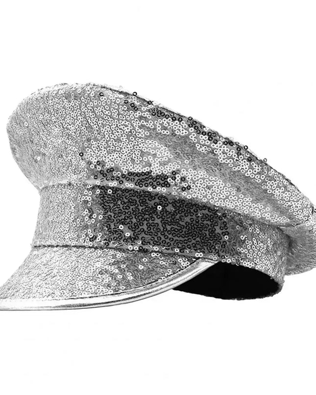 Performance Sequin Hat Unisex Party Cosplay Sergeant Cap Festival Photo Prop Women Men Captain Birthday Sailor Hat