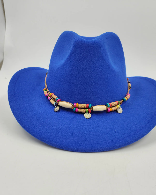 2021 cowboy hat jazz cow pattern curved edge monochrome knight felt hat for men and women with big eaves шапка мужская