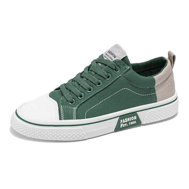 2025 Men's Canvas Shoes Outdoor Fashion Skateboard Shoes for Men Comfor Non-Slip Casual Sneakers Breathable Men Walking Shoes