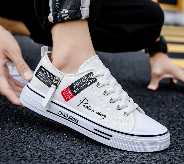 2025 Spring Canvas Shoes for Men shoe Fashion Platform Sneakers Summer Male Casual Vulcanized shoes man Student Tenis Masculino
