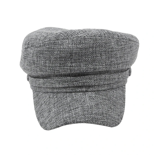 Fashion Women Men Military Hat Spring Autumn Sailor Hats Black Ladies Beret Caps Flat Top Captain Cap Travel Cadet Octagonal Hat
