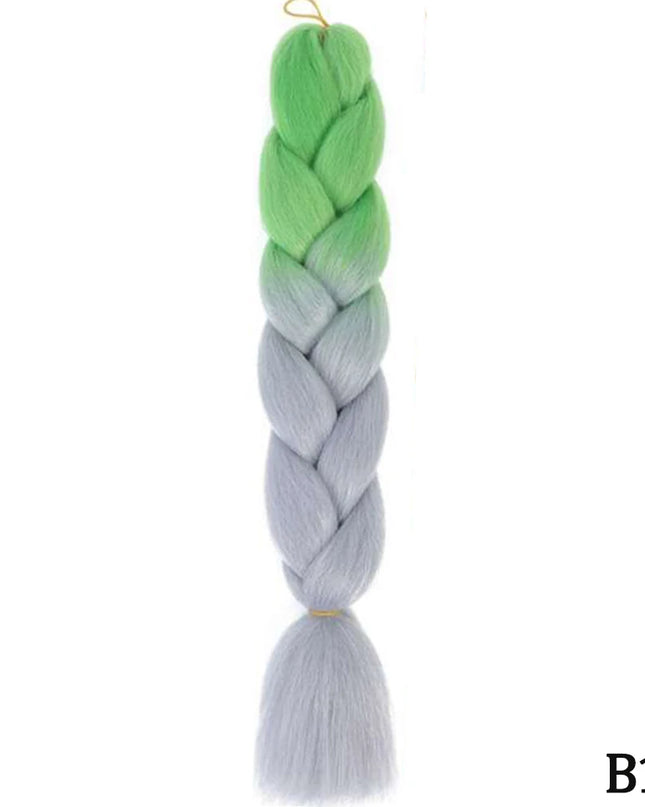 24" Synthetic Yaki Braids Hair kanekalon Ombre Braiding Hair Jumbo Braid Hair Extension For Women Hundreds of colors DIY Hair