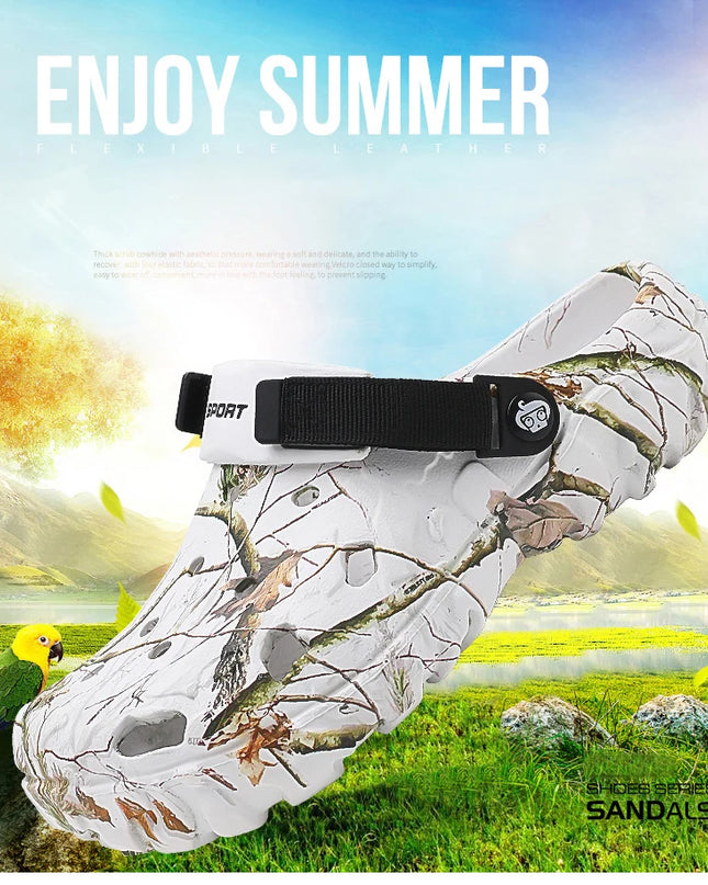 2024 Summer Men's Sandals New Home Garden Shoes Comfortable and Lightweight Men Slippers Non-Slip Soft Bottom Flip Flop Sandals