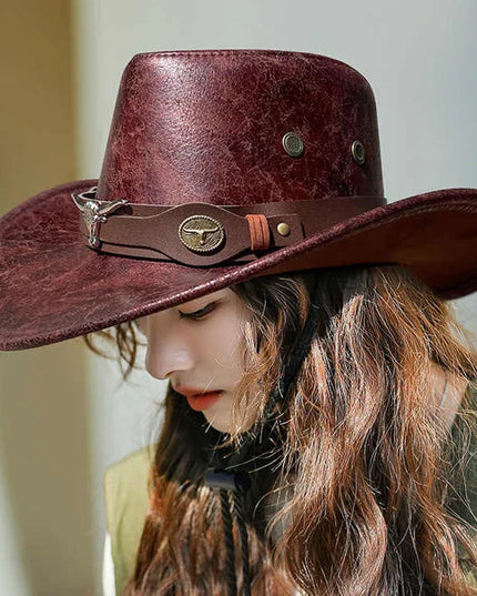 Cowboy for Women and Men Western Suede Hat Panama Cowboy & CowgirlFelt Wide Brim Women Men Fedora