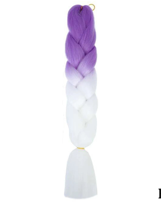 24" Synthetic Yaki Braids Hair kanekalon Ombre Braiding Hair Jumbo Braid Hair Extension For Women Hundreds of colors DIY Hair