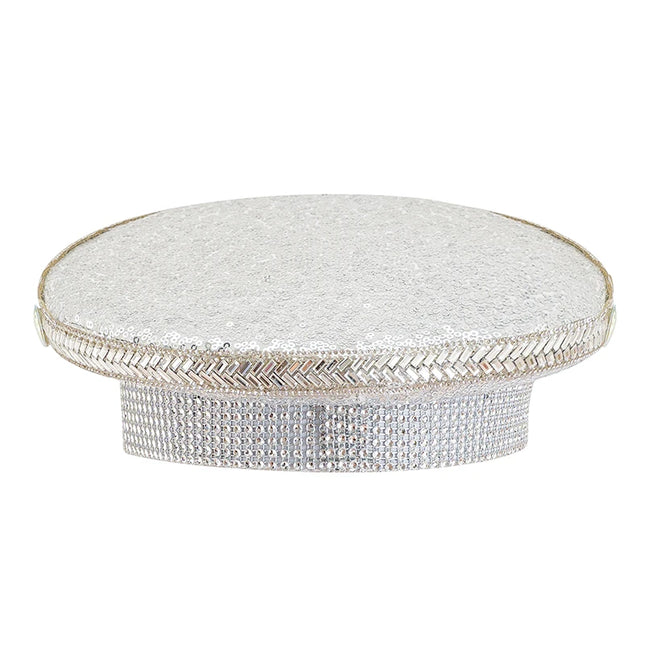 Corzzet Luxury Silver Sequined & Diamonds Club Party Rave Rock Cosplay Accessories Steampunk Military Hat Masquerade Costumes