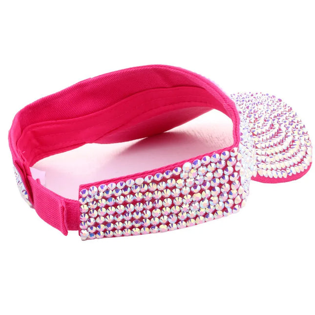 Women Rhinestone Hollow Top Hat Casual Sun Visor Summer Spring Fashion Versatile Diamond-embedded Personalized Baseball Cap