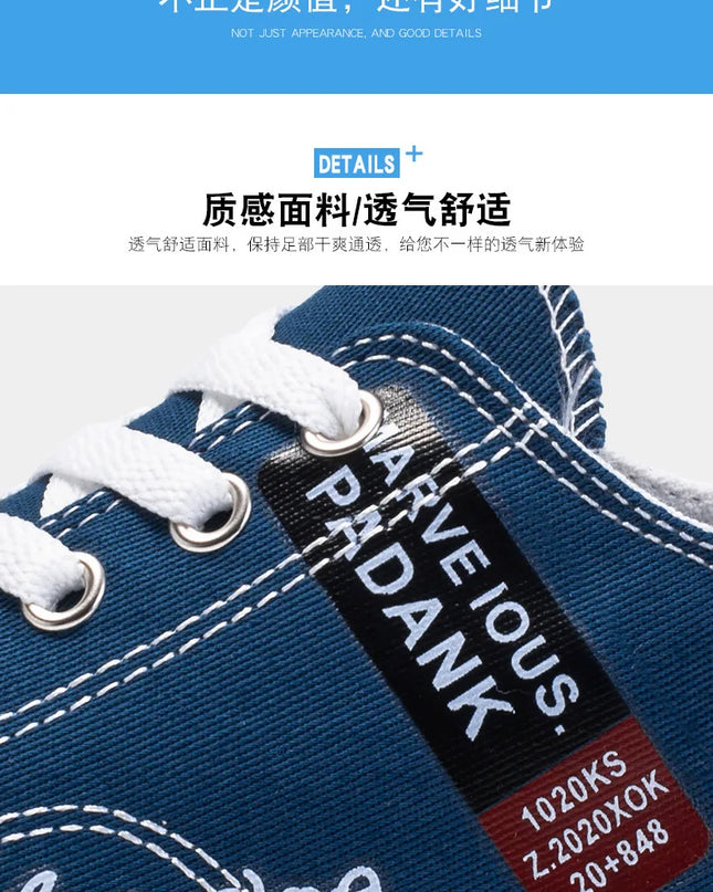 2025 Spring Canvas Shoes for Men shoe Fashion Platform Sneakers Summer Male Casual Vulcanized shoes man Student Tenis Masculino