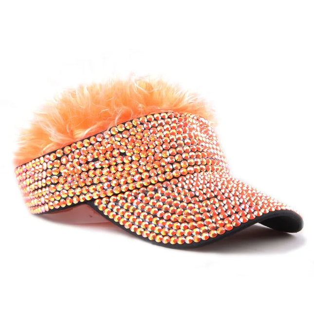 [YARBUU] New Fashion Four Seasons Baseball Cap For Men Wig Hat Rhinestone Gorras Hombre Sun Protection Casquette Hats Adjustable