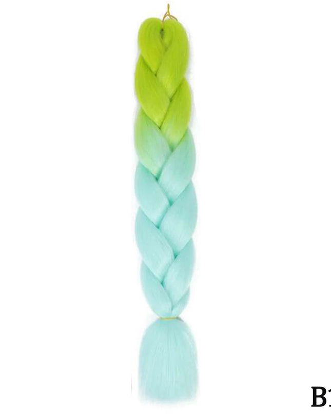 24" Synthetic Yaki Braids Hair kanekalon Ombre Braiding Hair Jumbo Braid Hair Extension For Women Hundreds of colors DIY Hair