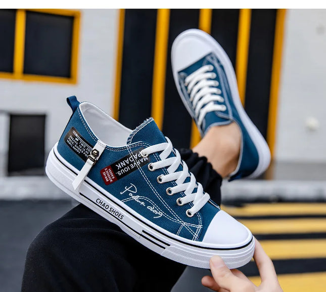 2025 Spring Canvas Shoes for Men shoe Fashion Platform Sneakers Summer Male Casual Vulcanized shoes man Student Tenis Masculino