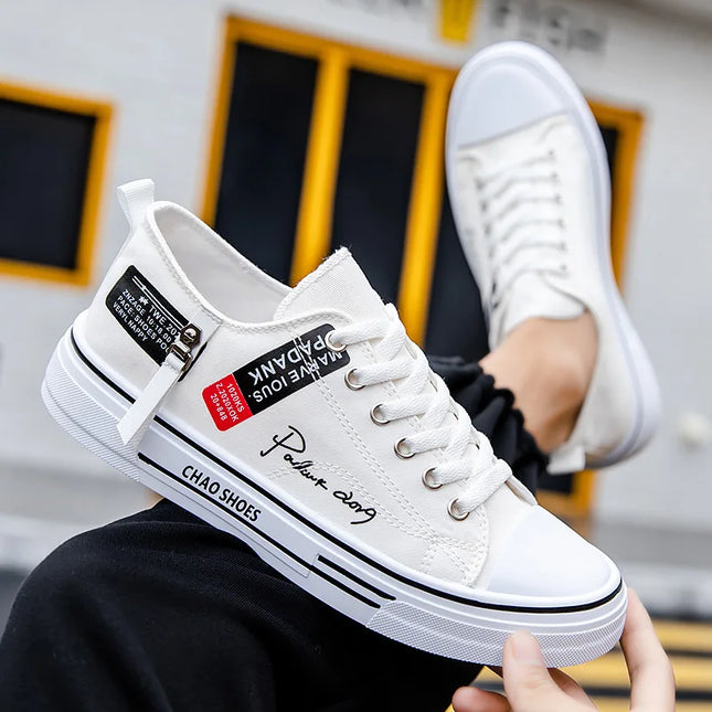 2025 Spring Canvas Shoes for Men shoe Fashion Platform Sneakers Summer Male Casual Vulcanized shoes man Student Tenis Masculino