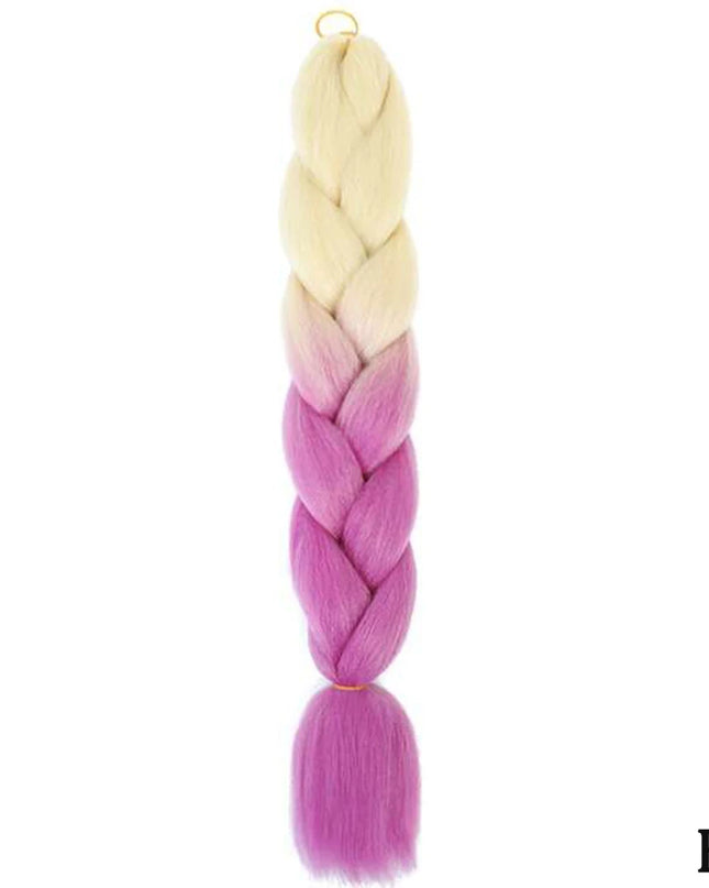 24" Synthetic Yaki Braids Hair kanekalon Ombre Braiding Hair Jumbo Braid Hair Extension For Women Hundreds of colors DIY Hair