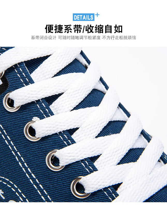 2025 Spring Canvas Shoes for Men shoe Fashion Platform Sneakers Summer Male Casual Vulcanized shoes man Student Tenis Masculino