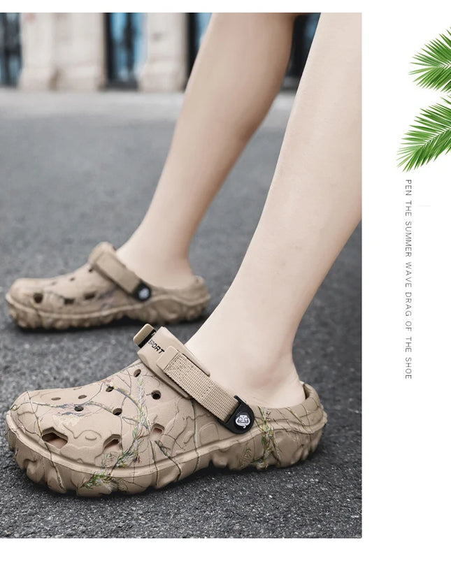 2024 Summer Men's Sandals New Home Garden Shoes Comfortable and Lightweight Men Slippers Non-Slip Soft Bottom Flip Flop Sandals