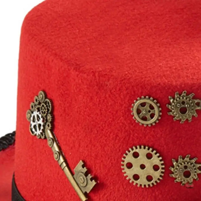 Steampunk Time Hat Steampunk Top Hat For Men With Goggles Steampunk Hat