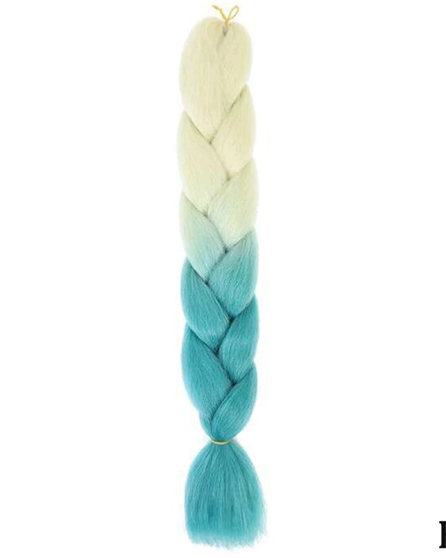 24" Synthetic Yaki Braids Hair kanekalon Ombre Braiding Hair Jumbo Braid Hair Extension For Women Hundreds of colors DIY Hair