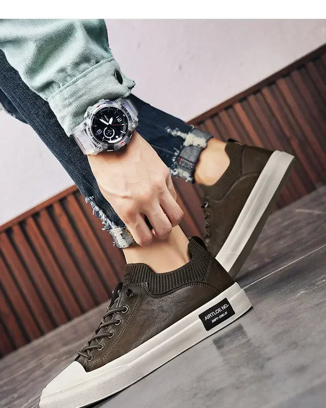 2024 New Sports Shoes Men's Designer Original Casual Platform Vulcanized Shoes Comfortable Men's Soft Soled Shoes
