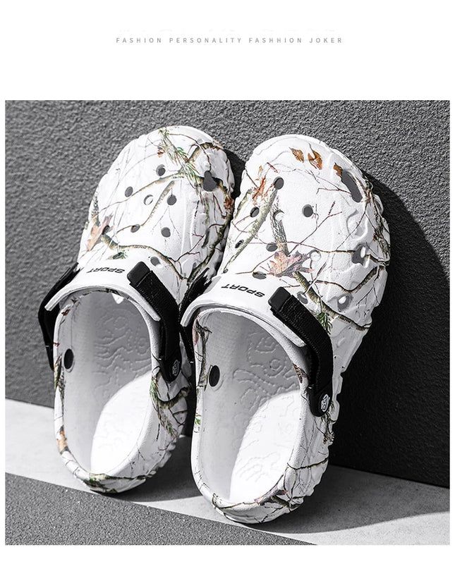 2024 Summer Men's Sandals New Home Garden Shoes Comfortable and Lightweight Men Slippers Non-Slip Soft Bottom Flip Flop Sandals