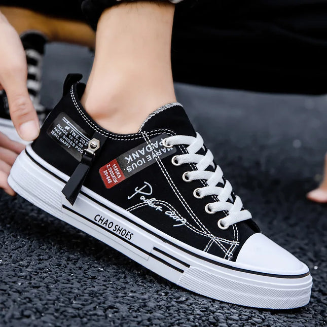 2025 Spring Canvas Shoes for Men shoe Fashion Platform Sneakers Summer Male Casual Vulcanized shoes man Student Tenis Masculino