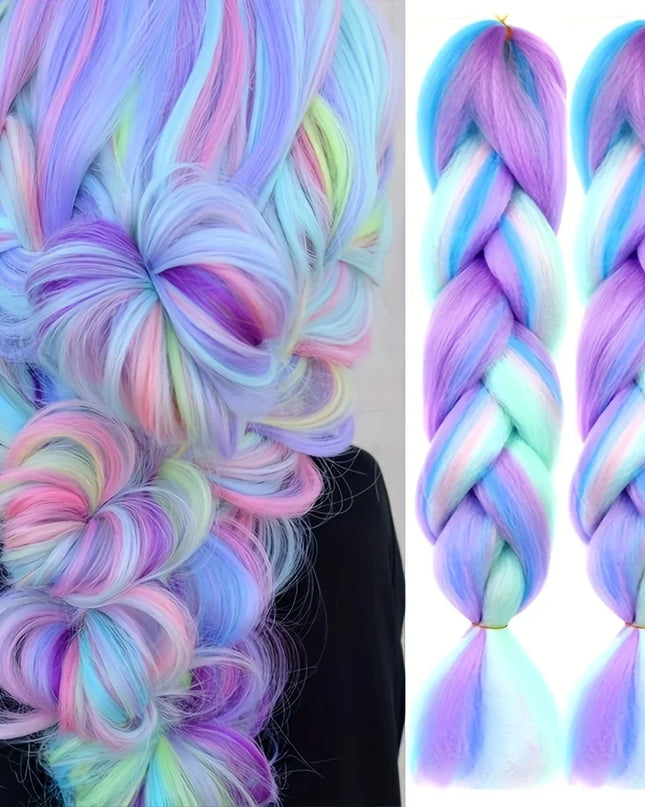 1 Pack 100g Braiding jumbo braiding Hair Colorful Synthetic Braids Hair Extensions Synthetic Crochet Braids For Women