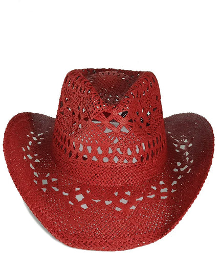 Hand-painted Western Cowboy hat Bronze green hat for men women Large Brim stiff straw hat summer sombrero vaquero hombreковбойс