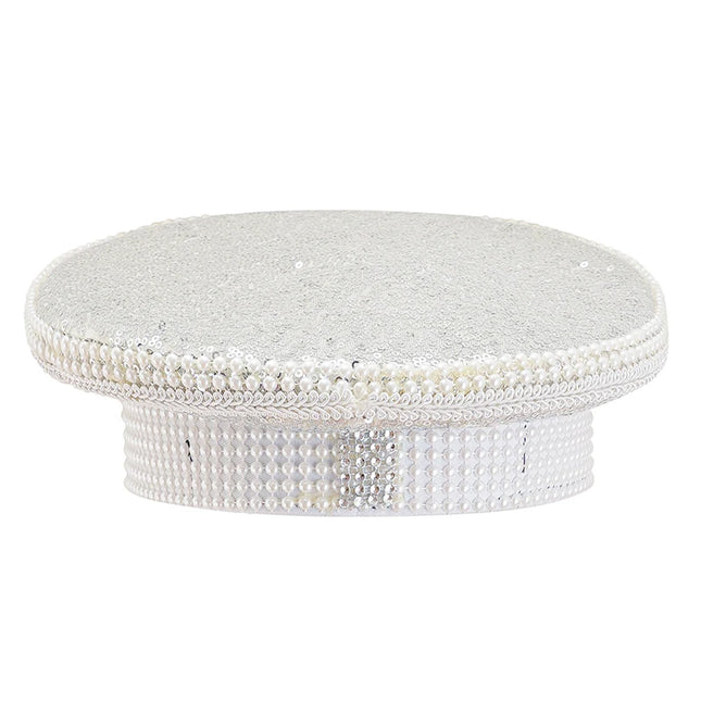 Corzzet Luxury Silver Sequined & Diamonds Club Party Rave Rock Cosplay Accessories Steampunk Military Hat Masquerade Costumes